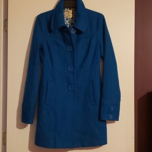 Tulle royal blue peacoat